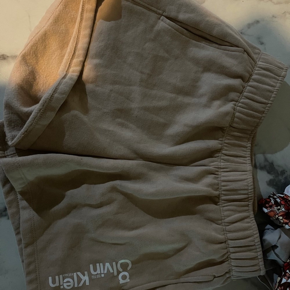 Tan Calvin Shorts